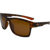 Dive Shades St. Lucia II Polarized Sunglasses Matte Demi/Orange Tips Brown Traditional